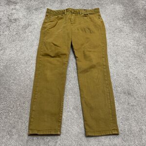 Bonobos Slim Taper 5-Pocket Chino Pants Mens 32x28 Brown Cotton Twill Casual Fit